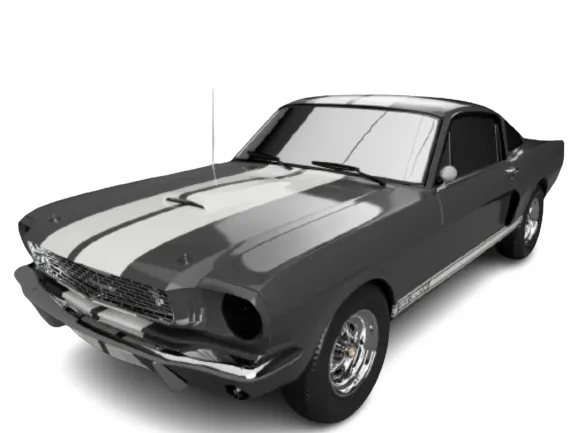 1969 Ford Mustang 350GT STL File