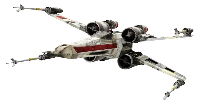 Modello STL del caccia stellare X-Wing di Star Wars