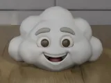 Happy Smiling Cloud 3D Model STL for Desk Decor-1