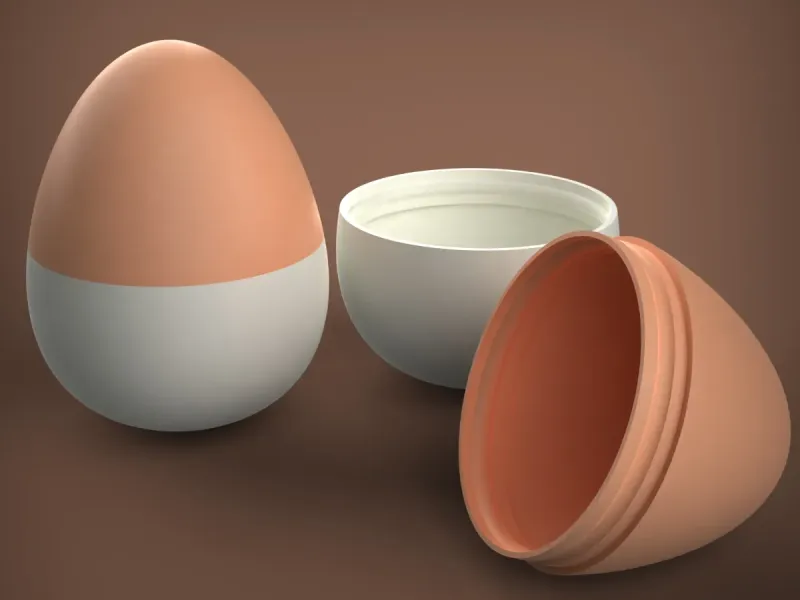 Egg Shaped Container
