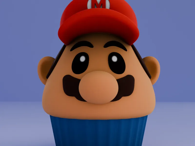 Mario as Muffin | cupcake | cute decoration
