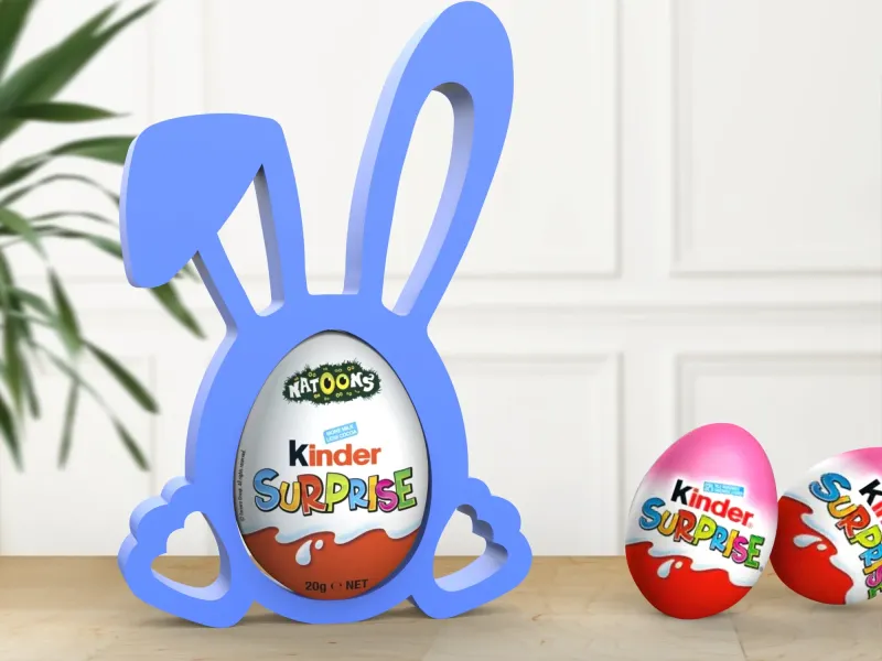 3D Bunny Egg Holder, Surprise Egg Bunny Ears Egg Holder