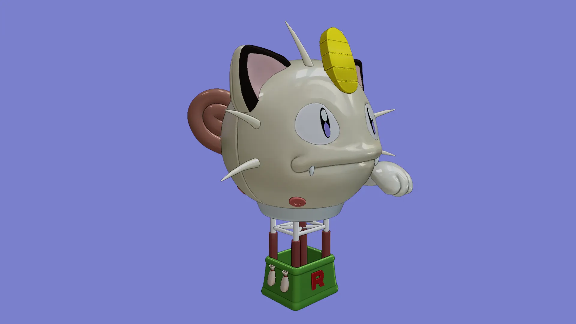 Meowth Balloon Rocket Team - Pokemon