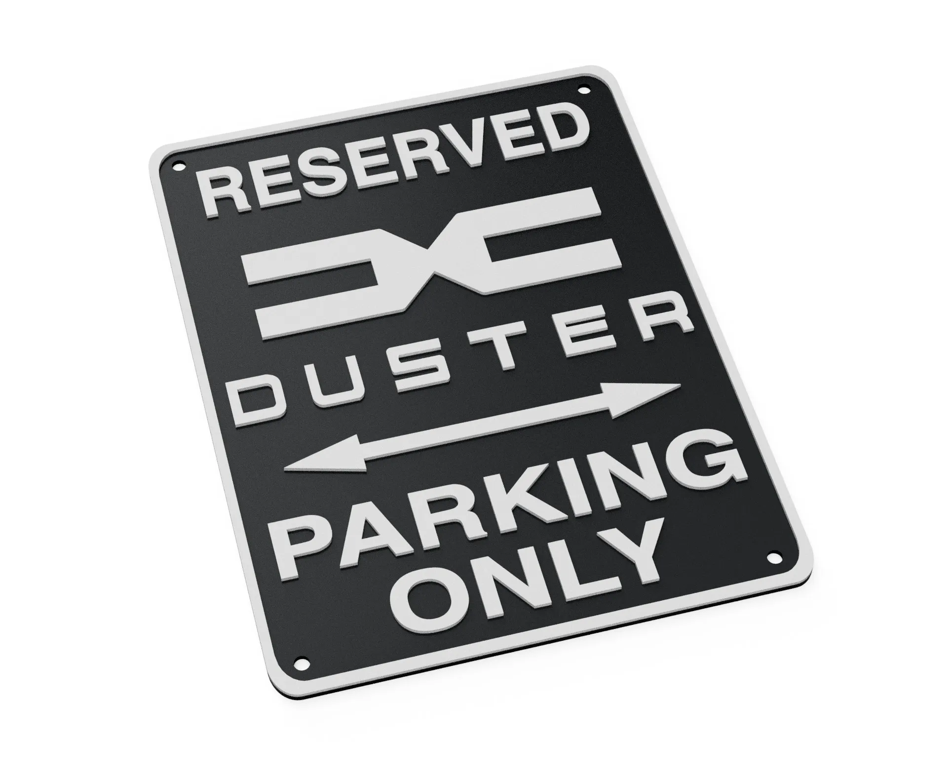 Dacia Duster Extreme Journey Workshop Garage Parking Sign