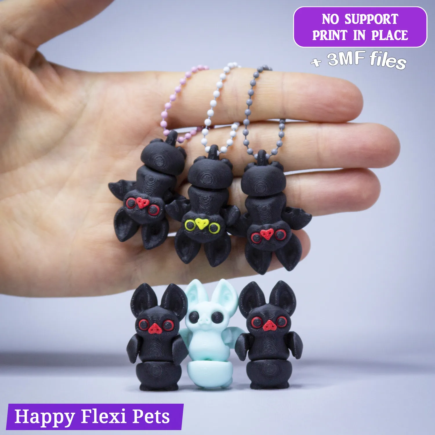 Dark's Bat - a flexi toy of Little Dark and her friends