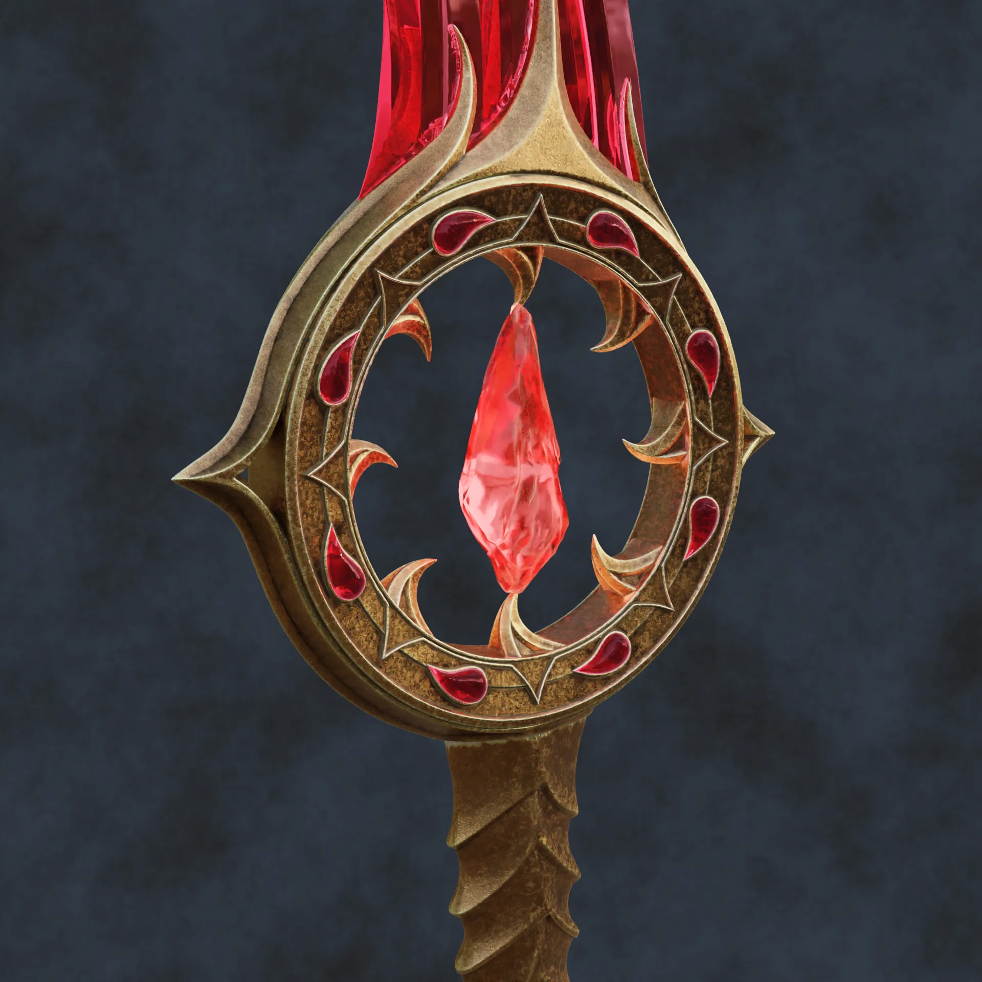 Fantasy Orin The Red Bloodthirst Cosplay Dagger
