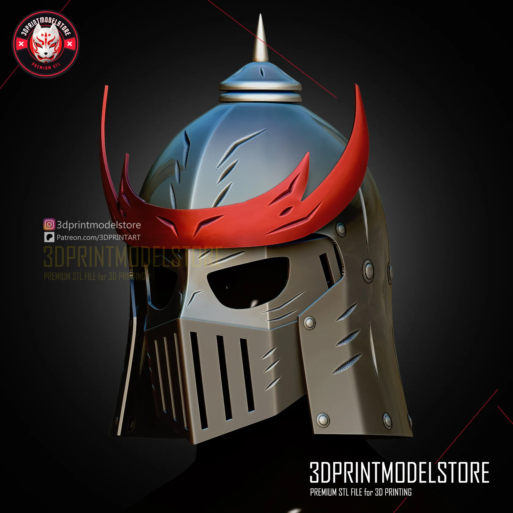 Avatar Fire Nation Soldier Helmet - Premium 3D Print Cosplay
