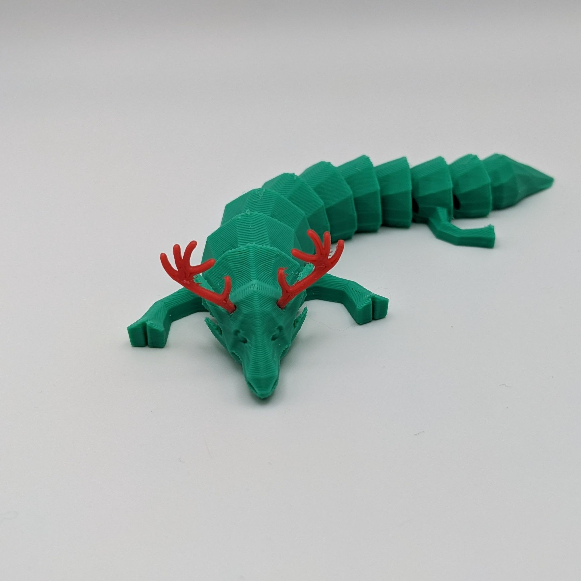 Christmas Articulated Dragon | 3D models download | Creality Cloud