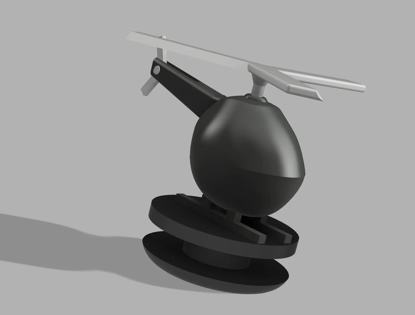 Helicopter Shoe Charm (Print in place spinning propellers)