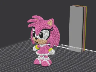 Amy Rose Crochet - Knitted - Sonic