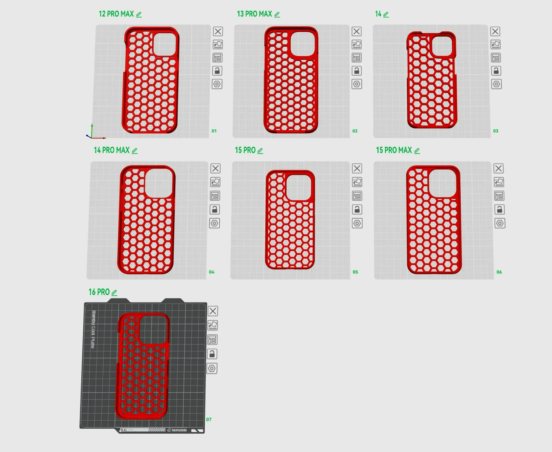 IPHONE 12/13/14/15/16 Hexagonal Cover Collection