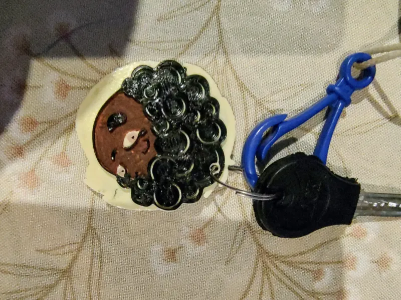 Zamba - Ninña Nina Llavero -Argentine character  Keychain