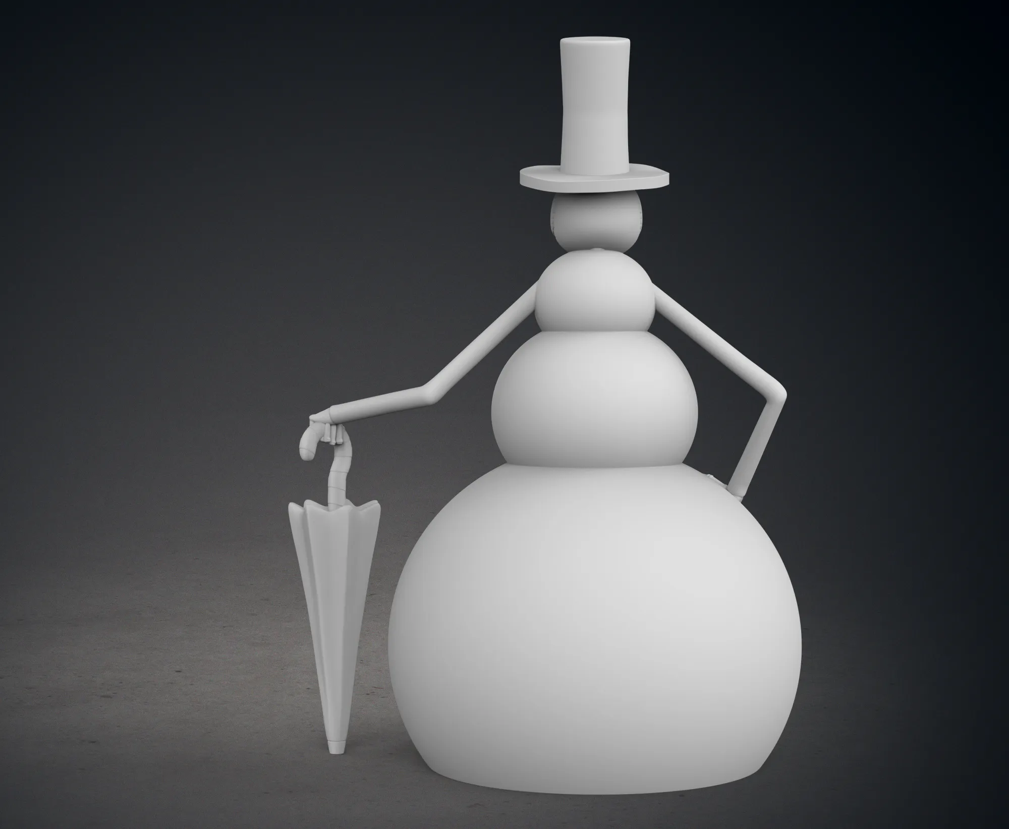 Nightmare Before Christmas Jack Skellington as a Snowman