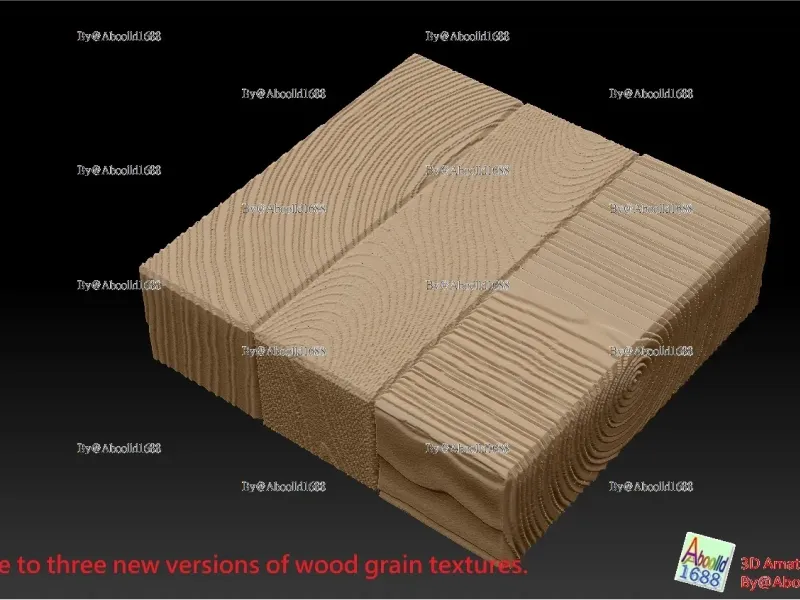 Two types of square-shaped wooden blocks.(STL-35)