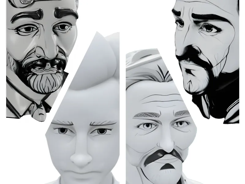 Minimalist Portrait Bust Collection