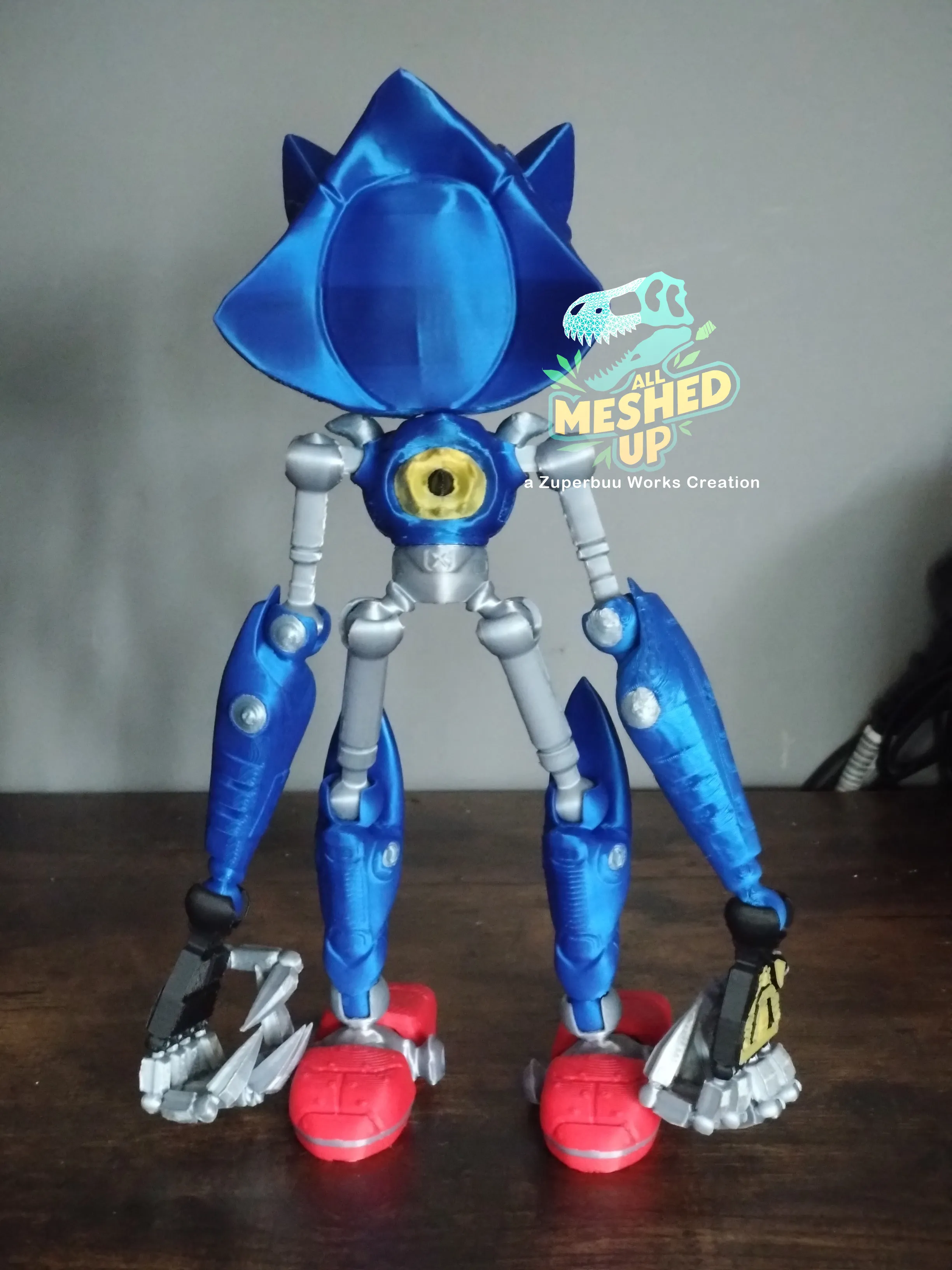 Jouet Sonic en métal articulé