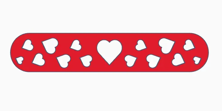 Valentine bookmark 2 / Walentynki - zakładka do książki 2