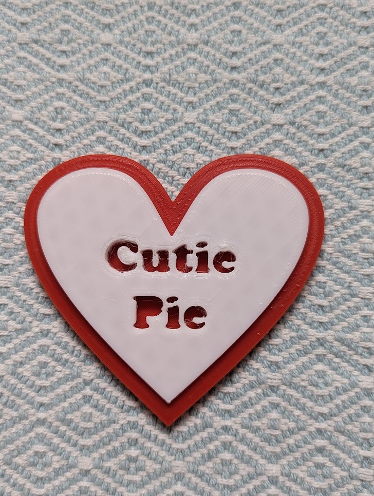cutie pie conversation heart with insert