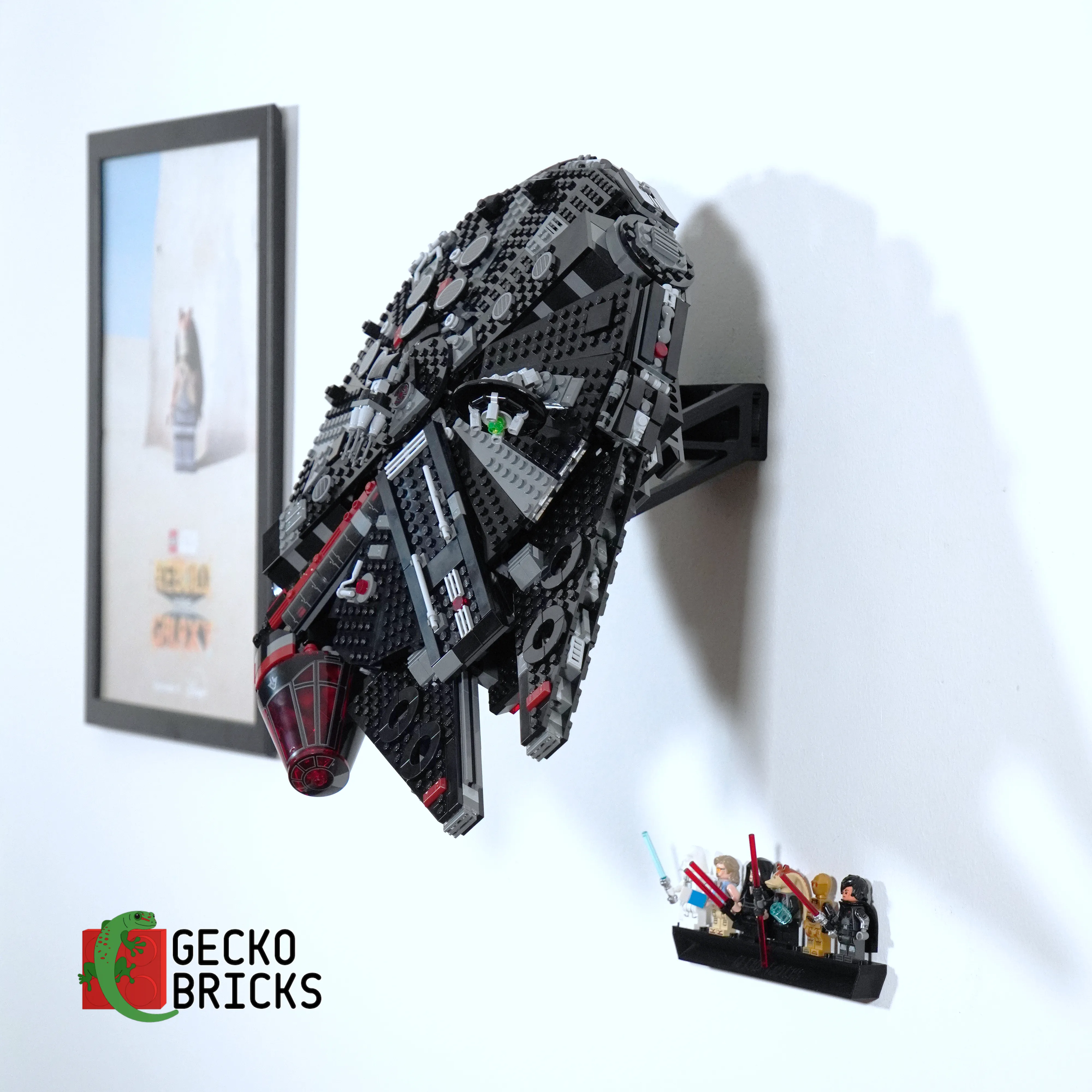 Wall mount for LEGO Star Wars The Dark Falcon 75389