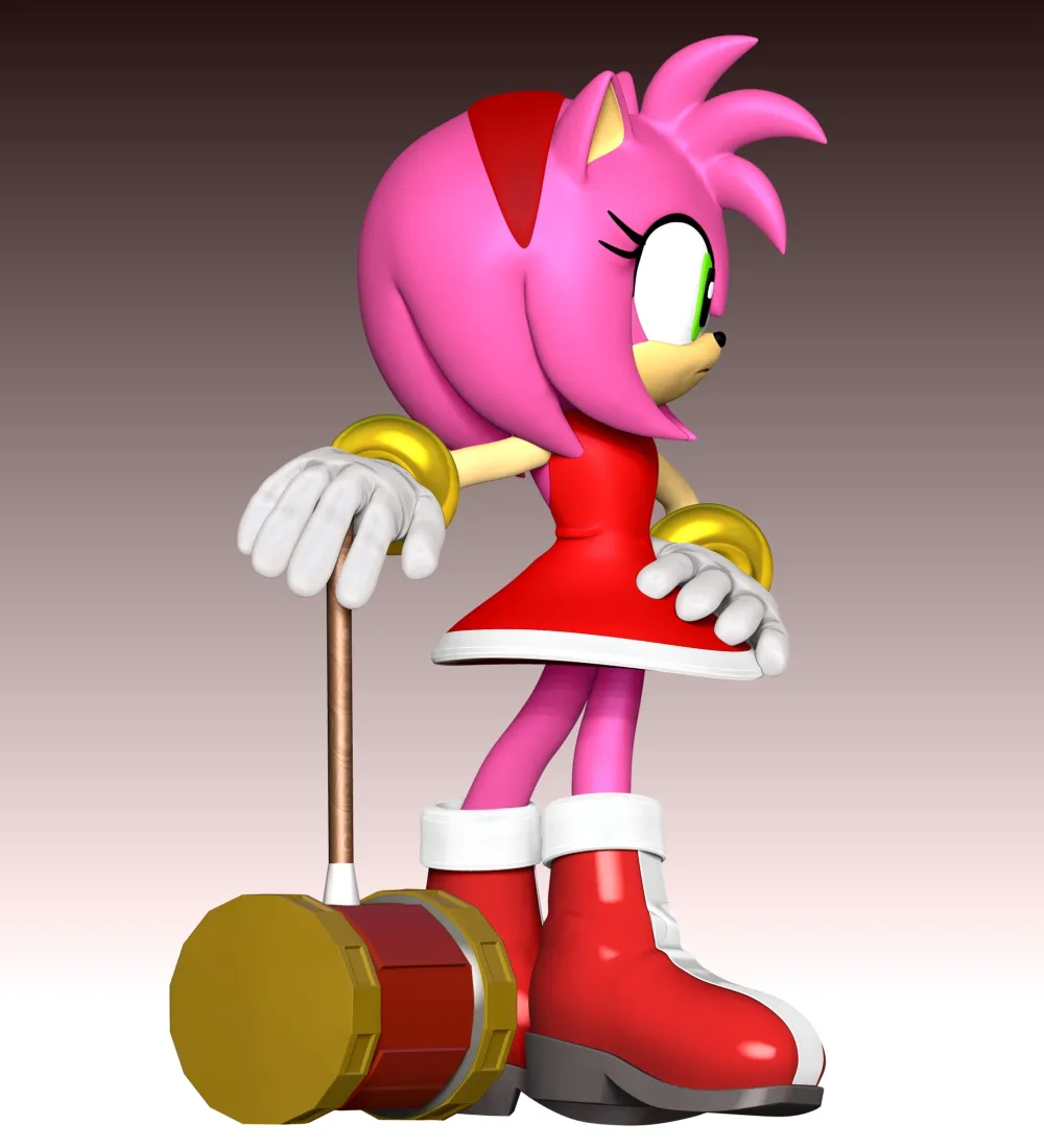 Amy Rose The Hedgehog 3 Fan Art