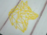 Wolf Wall Art Low Poly-2