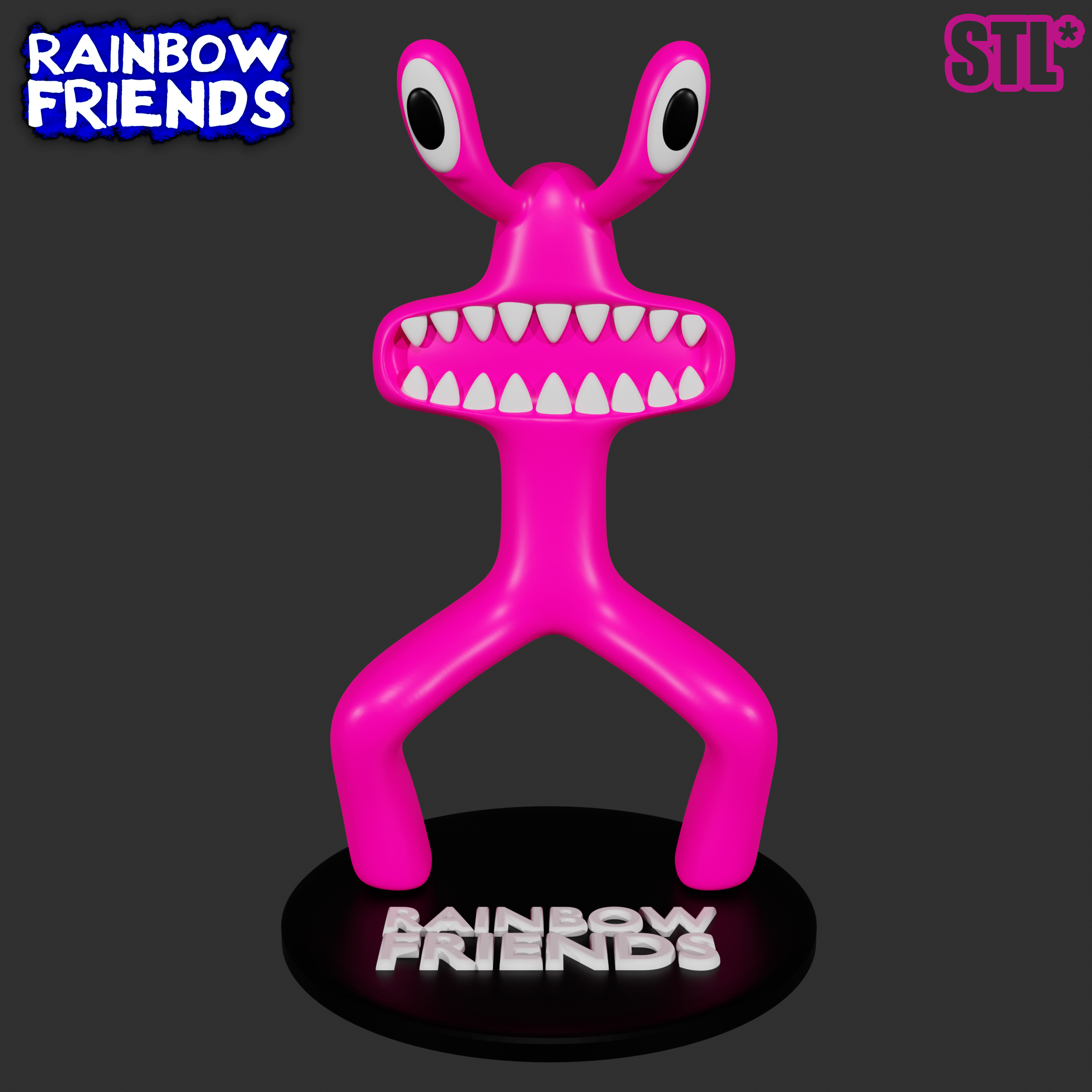 Pink Rainbow Friends Png, Pink From Rainbow Friends Png, Rainbow Friends  Png, Instant Download