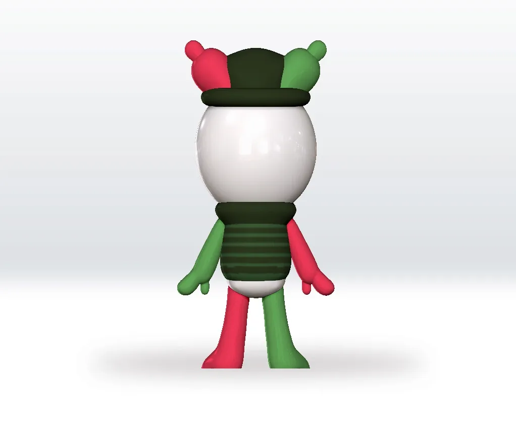 Dapperly Festive Looey STL file 3D Model Dandy's World STL