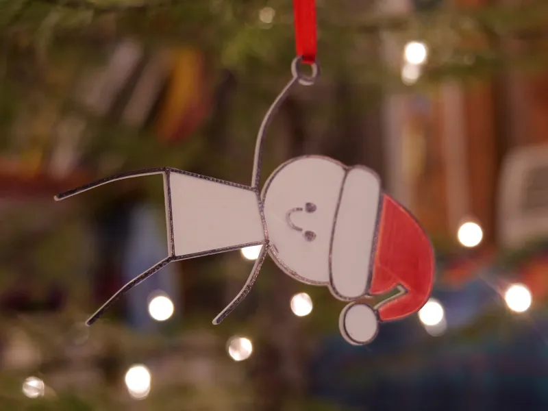 hanging stick man ornament