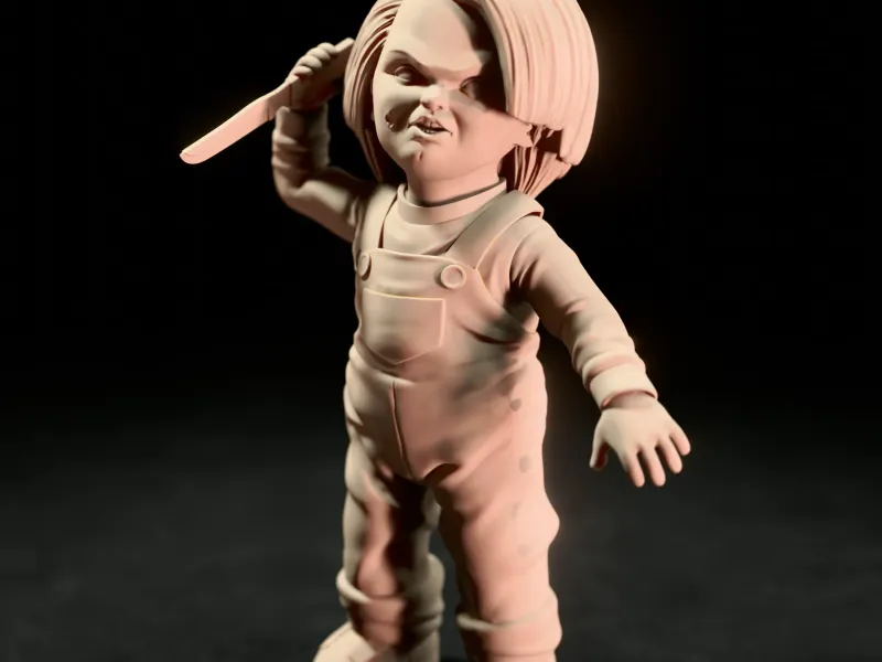 Chucky Fan Art – 3D Printable Horror Sculpture