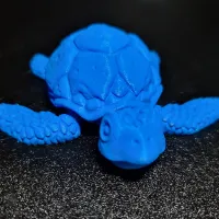 Cute Articulated Sea Turtle, print in place, no supports-1