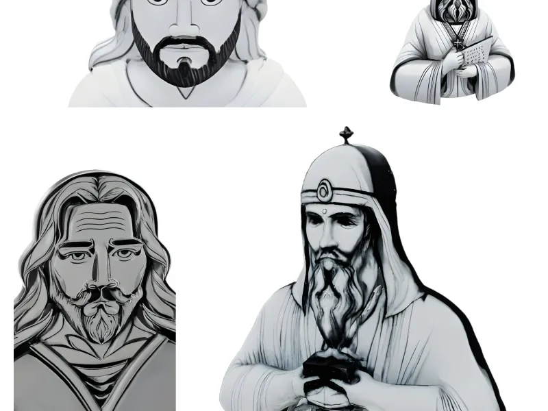 Religious Historical Figures Bust Collection