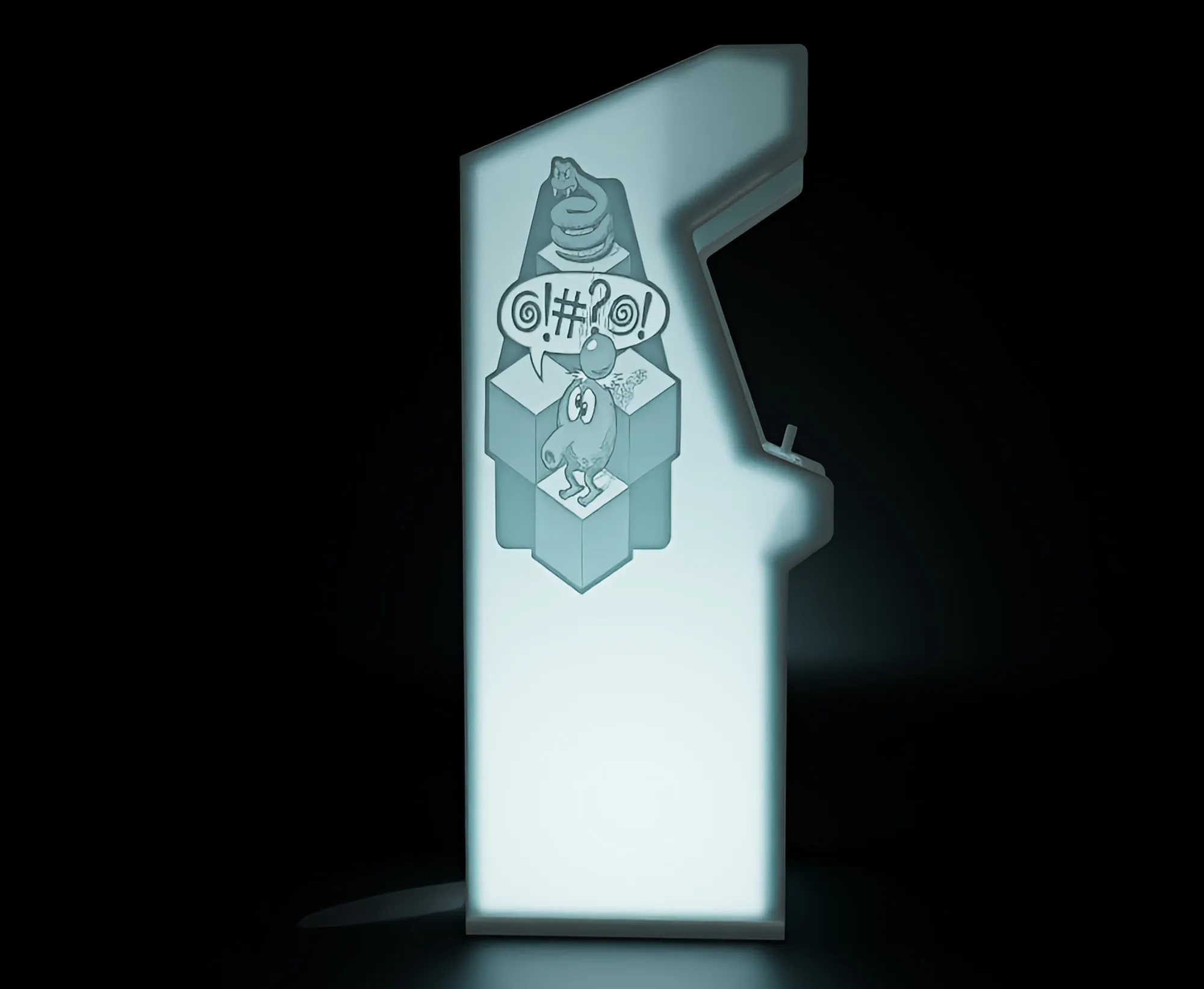 Q-bert Arcade Cabinet with Lithophane