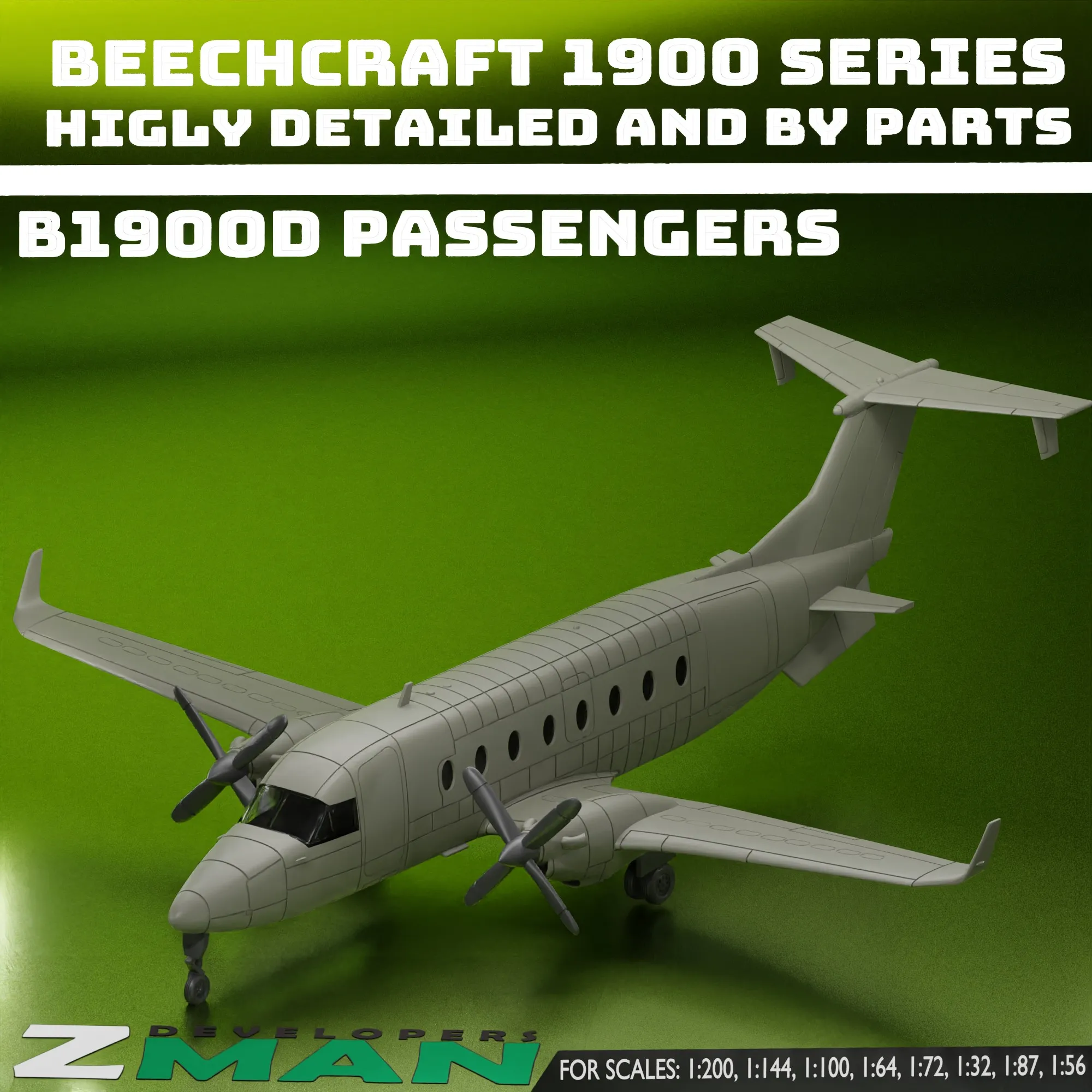 Beechcraft 1900D (Assembled + Unassembled) V1