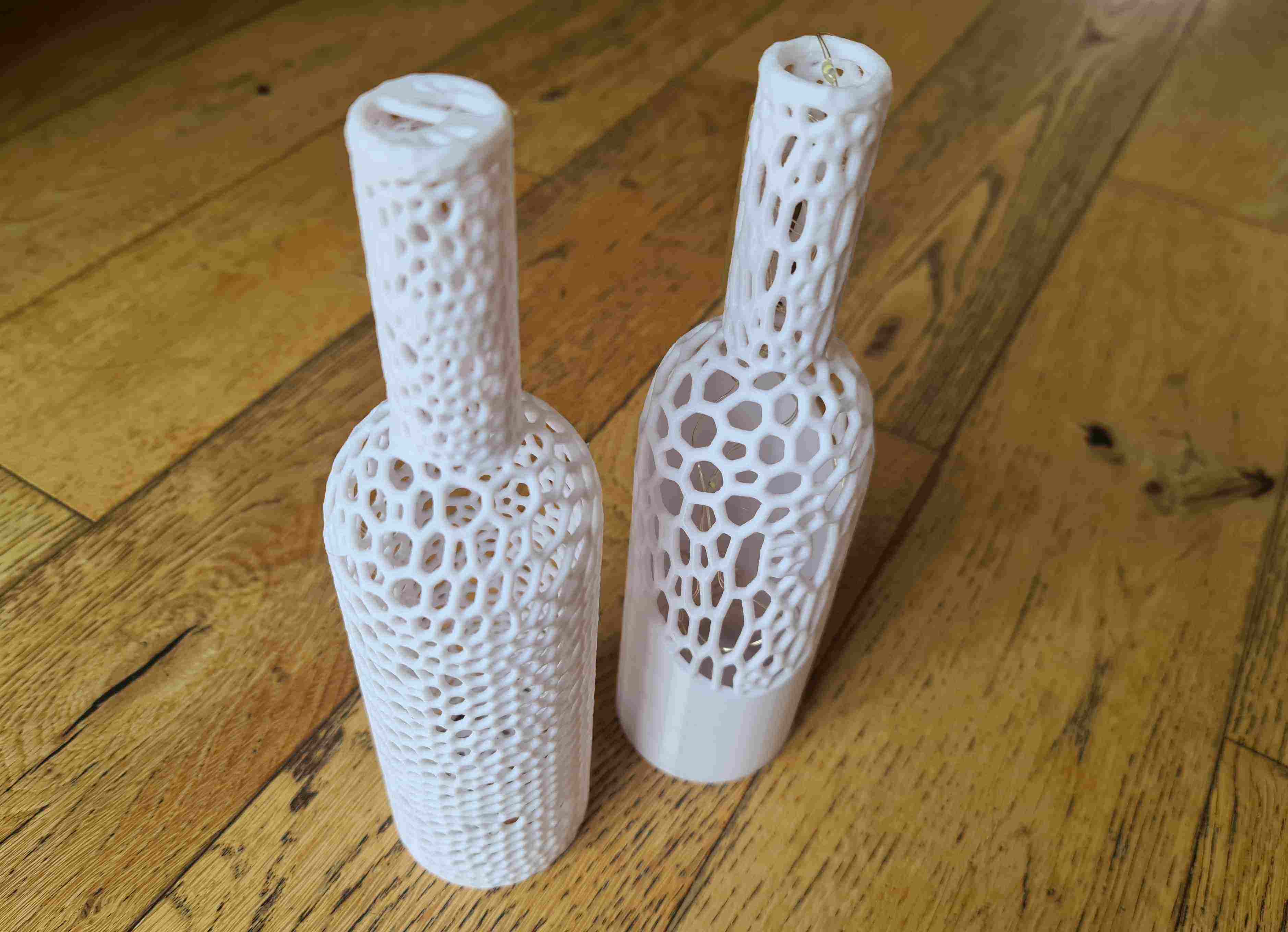 Voronoi Wine Vin Bottle Organic Contemporary Sculpture