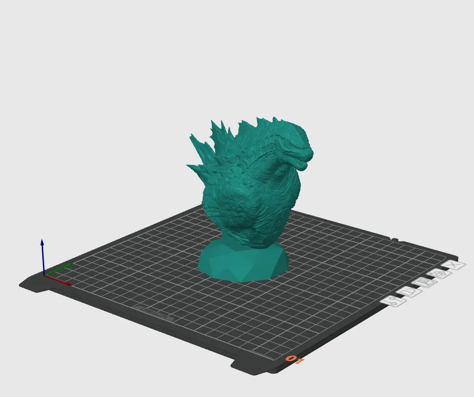 Characters & Creatures STL Download - Godzilla bust [ monsterverse
