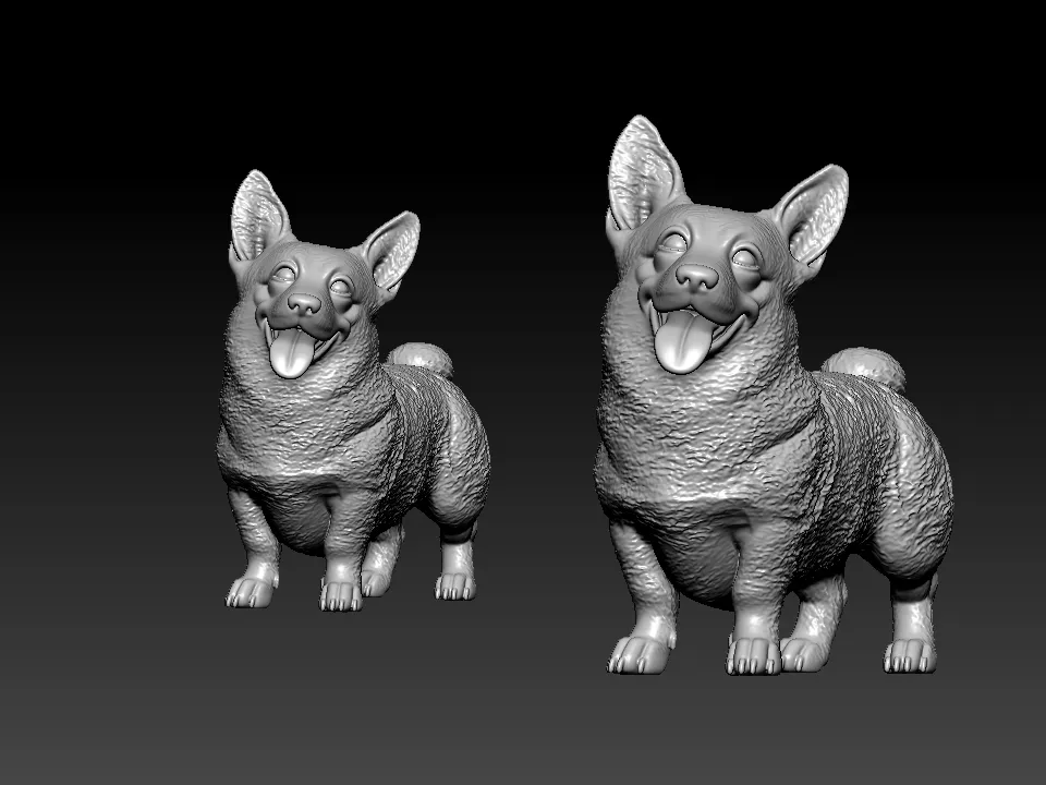 Welsh Corgi - Pembroke and Cardigan Welsh Corgi  - 3D print