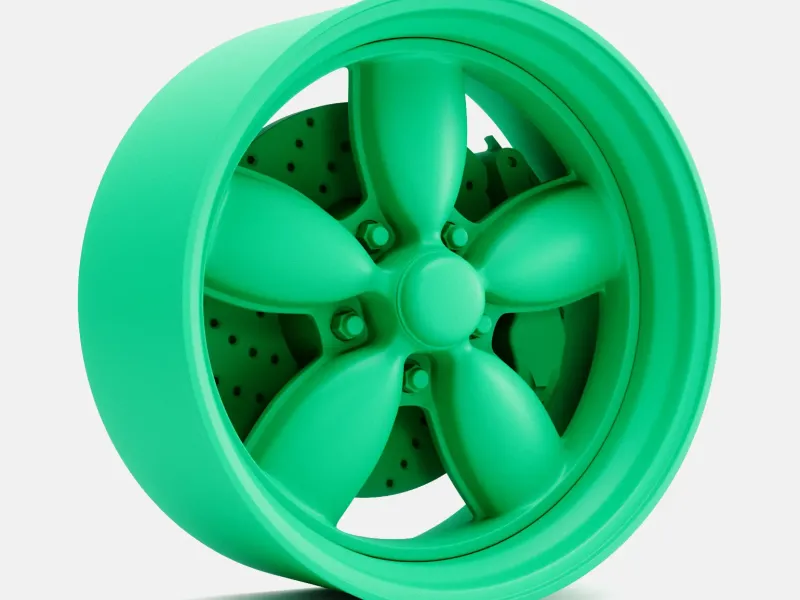 1/24 Scale, 15x7 Daisy Wheel and Brake