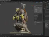 Goblin Fighter - Premium High-Detail Fantasy RPG Miniature-3