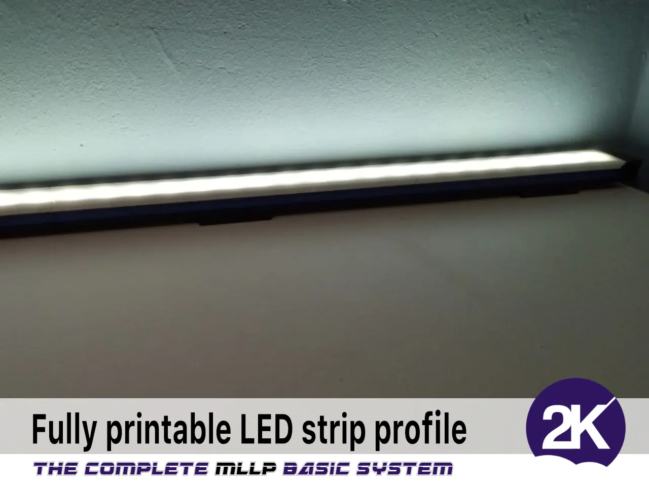 The Modular LED Light Profile, MLLP 11 for LED light strips