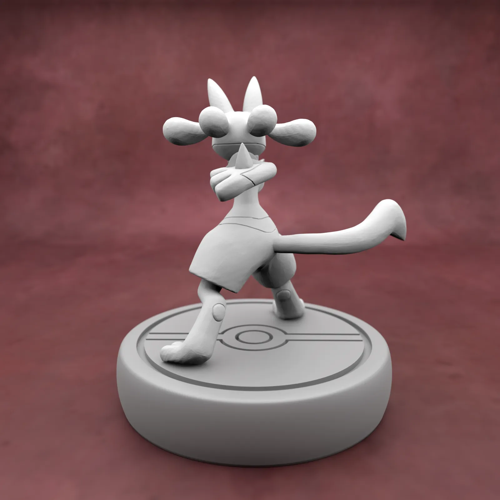Lucario - (Pokémon) - STL - Impression 3D