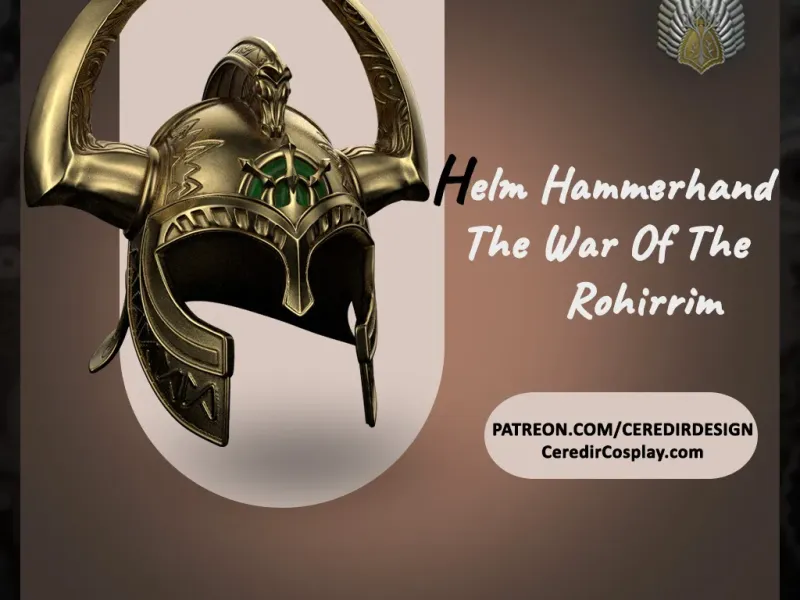 Helm Hammerhand Helmet lord of the rings 3D DIGITAL DOWNLOAD
