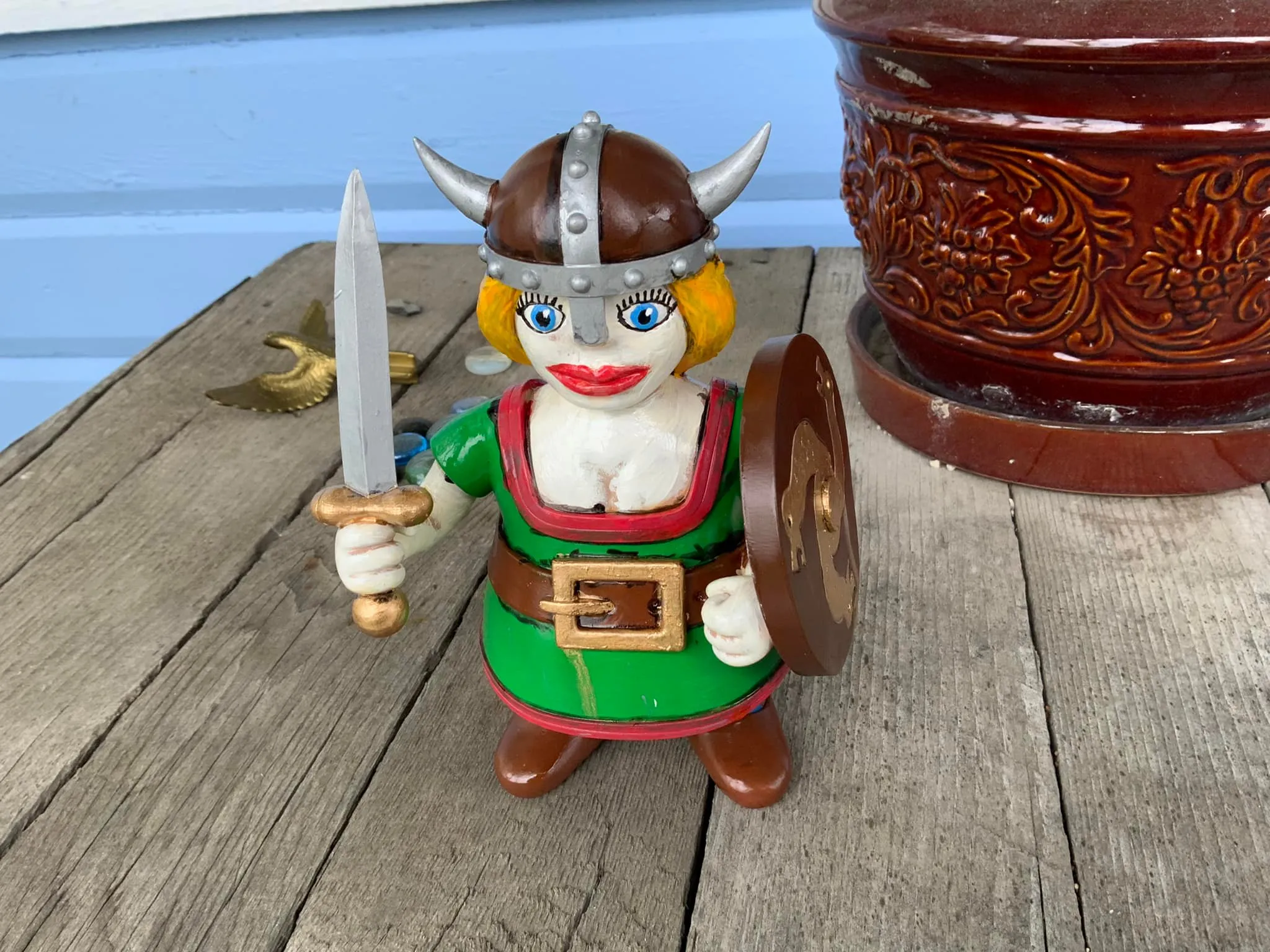 Garden Gnome Shield Maiden