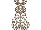 Geometric Easter Bunny "Grumpy Edition" 🐰😠 – LowPoly Decor-1