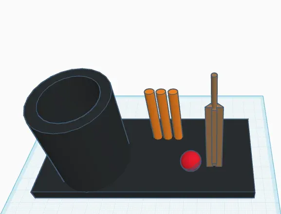 cricket pen holder
