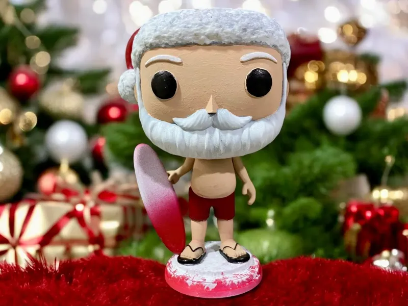 Funko pop santa claus surfer