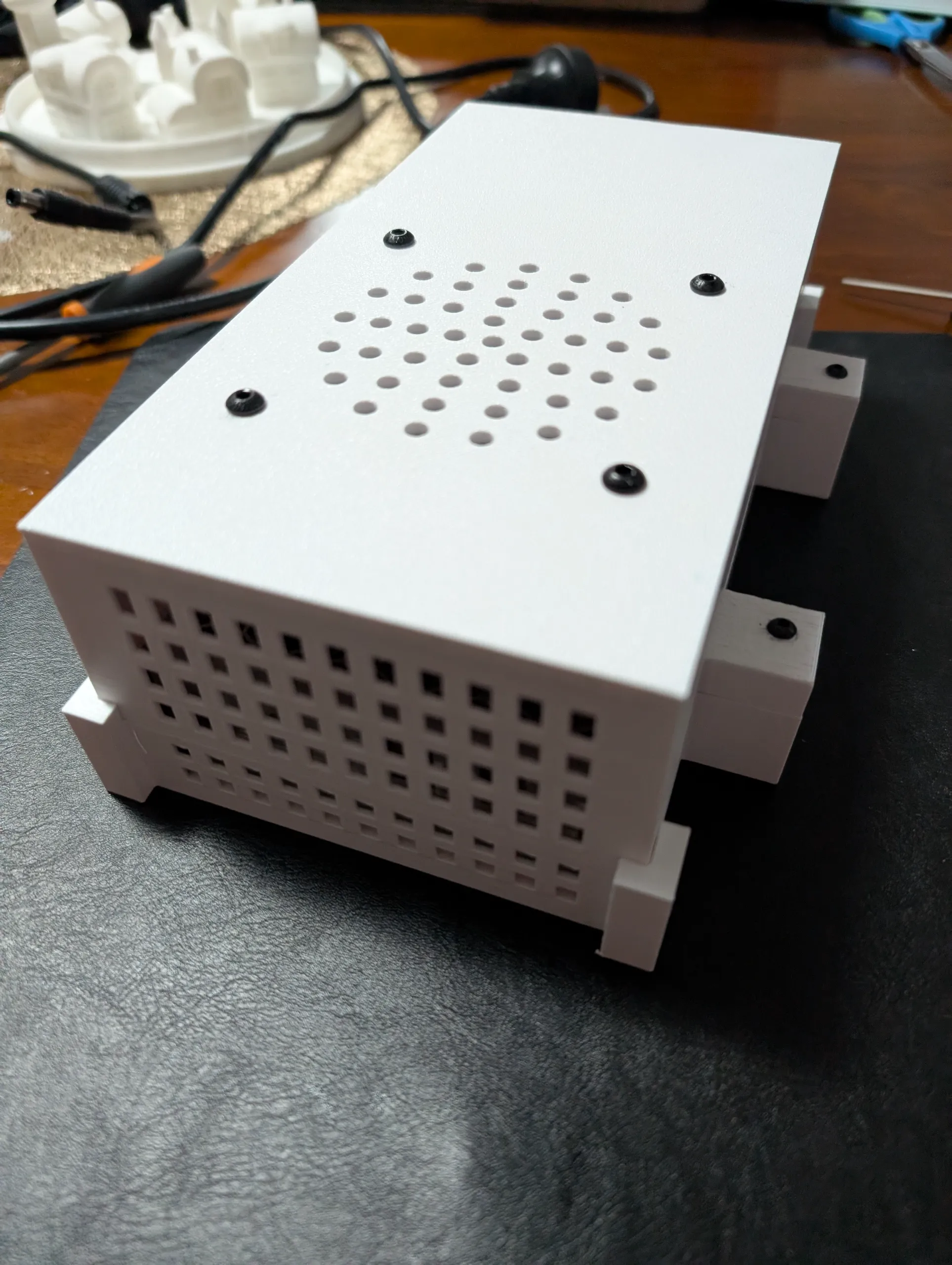 Meanwell LRS 150 power supply cover with holes for 24v Fan