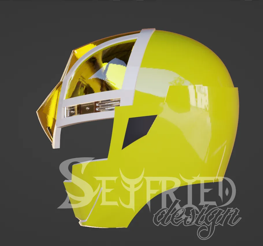 Mashin Sentai Kiramager Kira Yellow cosplay helmet 3D