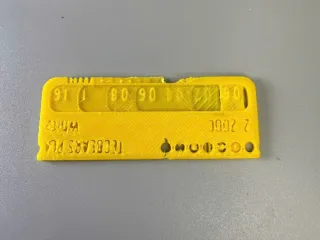 My Customized Filament Swatch (Filament test)