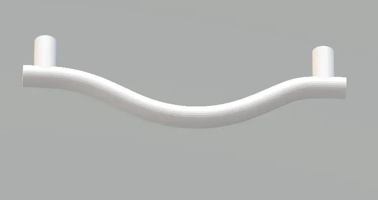 furniture handle for example for kitchen (pipe 10 mm)