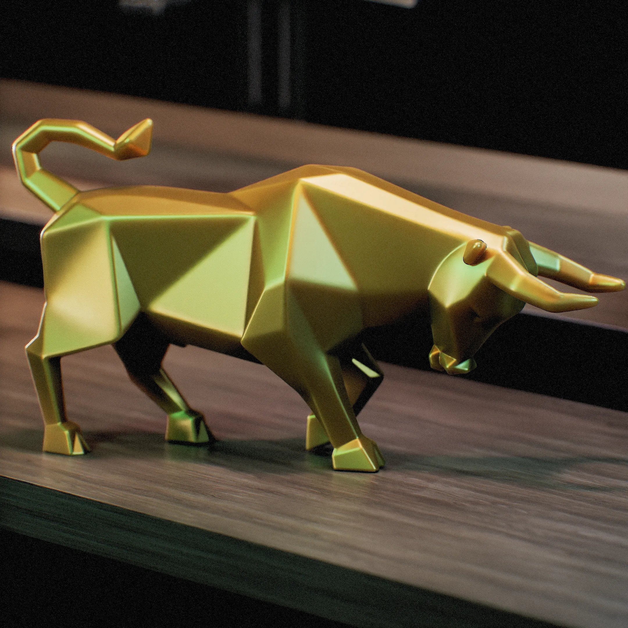 Toro Poligonal - Polygon Bull - Low poly